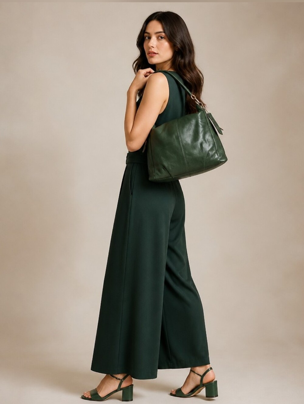 Nino Bossi Genuine Leather Hobo Bag